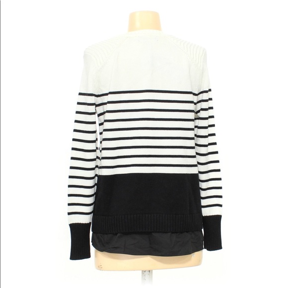 Karl Lagerfeld Women’s Sweater XS Black & White NWT  $80 - Picture 2 of 3